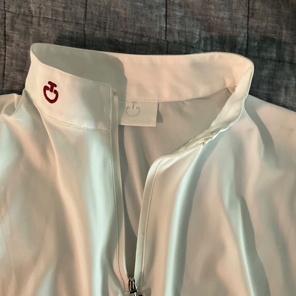 CAVALLERIA TOSCANA White Short Sleeve Show Shirt XL - Picture 4 of 6